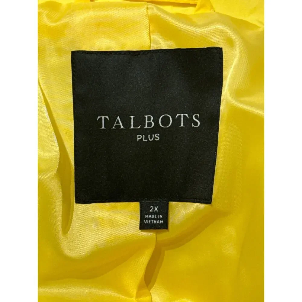 Talbots Yellow Quilted Jacket Size‎ 2X - Picture 5 of 6